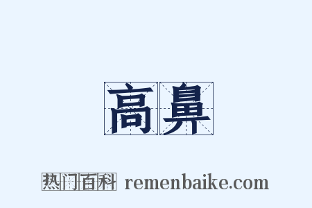 高鼻是什么意思的图片